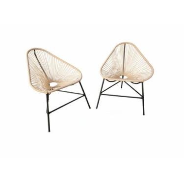 Imagem de Kit 2 Cadeira Acapulco cor mel - Artes Junco Ribeiro ltda