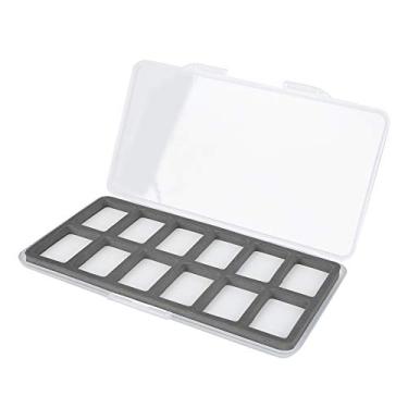 Imagem de KIMISS Caixa de Armazenamento Magnética de Equipamento de Pesca Com Mosca ABS Com Espuma - Organizador de Isca de Gancho de Peixe para Fácil Transporte (12 compartimentos)