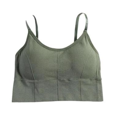 Imagem de Sutiã Esportivo Ajustável Sem Costura Para Mulheres, Top De Yoga Com A