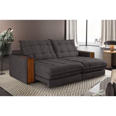 Imagem de Sofá Retrátil Berlim 1,80m 2 Lugares Molas Ensacadas Txr Marrom