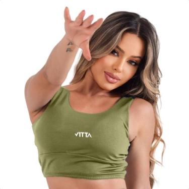 Imagem de Top Fitness com Bojo V1TTA Style V Academia, Verde, PPP
