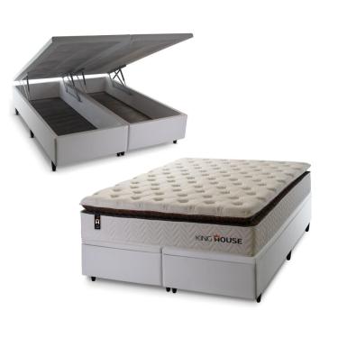 Imagem de Cama Box Baú New York com Molas Ensacadas 193x203 King House