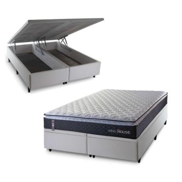 Imagem de Cama Box Baú Dakota Espuma D33 Queen 158x198 King House