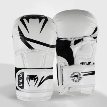 Imagem de Luva Venum MMA Sparring Challenger Evo 8oz - White/Black-Unissex