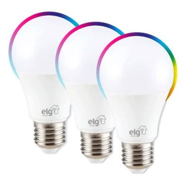 Imagem de Kit 3 Lâmpadas Inteligentes Led 10W Interna ELG - SHLL100