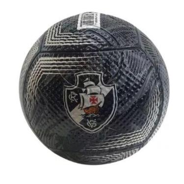 Imagem de Bola de futebol pvc / pu numero 5 preta af vasco - futebol e magia