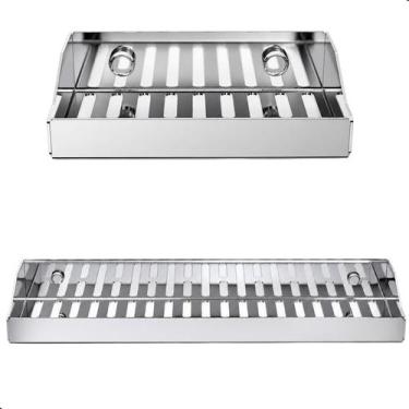 Imagem de Kit de Acessórios Para Banheiro Inox 2 Pçs U.Master Slim DF - Unidas