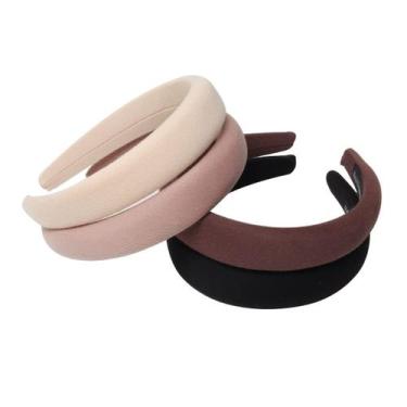 Imagem de Bandana Cuizhiyu Simple Solid com tecido de esponja para mulheres de 3