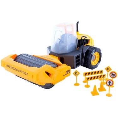 Imagem de Trator Rolo Compactador Construction Machines - Compactor Roda Livre U