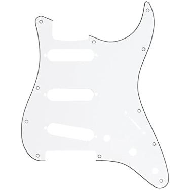 Imagem de Escudo Guitarra Strato Branco Strinberg 3 Camadas Blindado