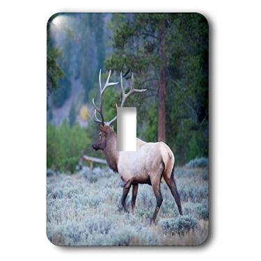 Imagem de 3dRose lsp_209110_1"Rocky Mountain Elk, Madison River Area, Yellowstone Np, Montana Single Toggle Switch, Multicolor