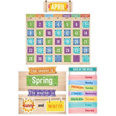 Imagem de Upcycle Style Calendar Bulletin Board Set