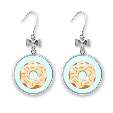 Imagem de Brinco de rosquinha verde sobremesa doce brincos laço gancho perfurado