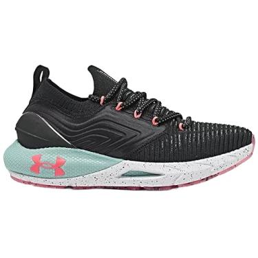 Imagem de Under Armour Tênis de corrida feminino HOVR Phantom 2 INKNT PS (preto/azul 001, sistema de tamanho de calçados dos EUA, adulto, feminino, numérico, médio, 35), Preto/Azul 001, 35