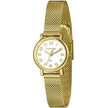 Imagem de Relógio Lince Feminino Ref: Lrgh272l25 B2kx Casual Mesh Dourado