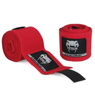 Imagem de Bandagem Elástica Par Atadura 4 Metros Boxe Muay Thai Treino MMA Kickboxing Profissional (Vermelho)