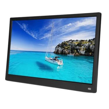 Imagem de Heayzoki Porta-retratos Digital de 15 Polegadas, Porta-retratos de Tela 1080P Com Alto-falantes Estéreo e Controle Remoto, Reprodutor de Música de Vídeo Eletrônico Montável Em (plugue americano)