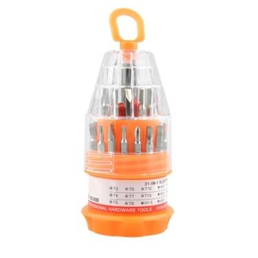 Imagem de Kit de Chaves de Precisão 31 em 1, Fenda Torx Allen Estrela Triângulo Y U, com Estojo Organizador, Ponta Magnética, para Conserto de Celular Tablet Notebook