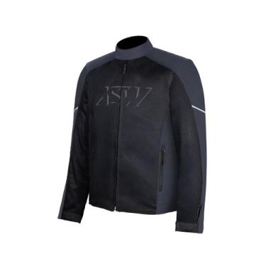 Imagem de Jaqueta ASW Legion Air Ventilada Masculina Preto Azul Moto, Preto azul