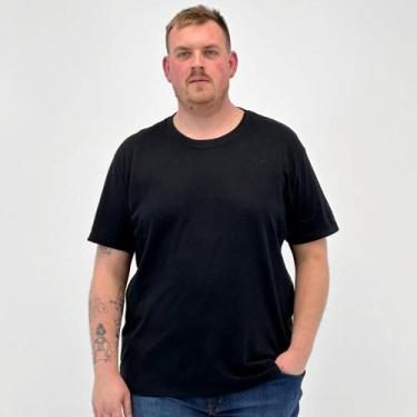 Imagem de Camiseta Mormaii Básica Manga Curta Plus Size Masculina, G1, Preto