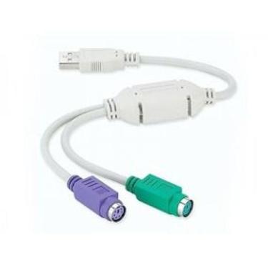 Imagem de Cabo Adaptador Conversor Usb Para 2 Portas Ps2 Teclado E Mouse - ws