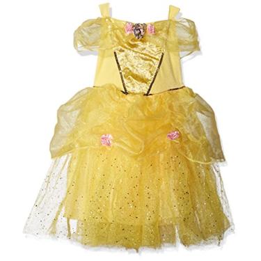 Imagem de Bela fantasia de princesa da Disney de luxo da Bela e a Fera, PP/3T-4T