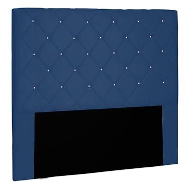Imagem de Cabeceira King Size 1,95m Tàzio Suede Azul Marinho