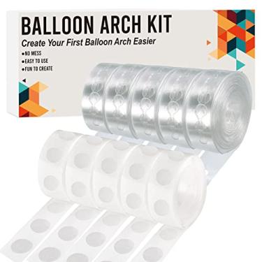 Imagem de Balloon Arch Kit, 82ft Easy DIY Balloon Decorating Garland Strip and 500Pcs Glue Point Dots Tape for Balloon Arch, Decorations Making