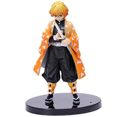 Imagem de Gazaar Boneco figura de ação Kimetsu No Yaiba Zenitsu Agatsuma de 16 cm, estátua de desenho animado japonês, Ainme, modelo colecionável, ornamentos de mesa