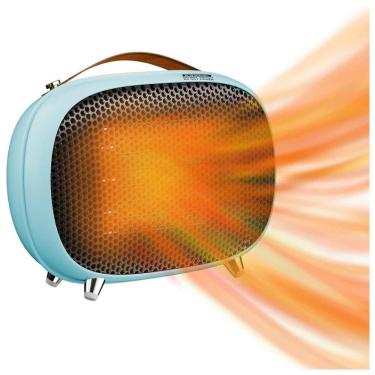 Imagem de Aquecedor Elétrico com Proteção Contra Tombamento e 2 Níveis de Potência 800, 400W, 110v, VTEILAS M7, Verde