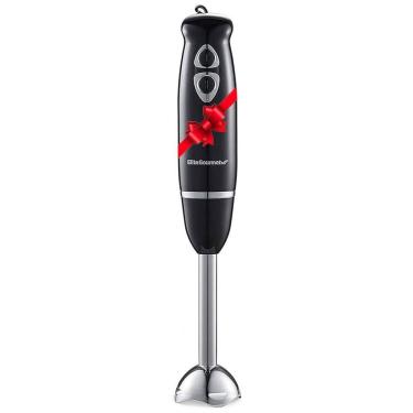 Imagem de Mixer Elétrico com 2 Velocidades e Lâminas de Aço Inoxidável, 110V 500W, Elite Gourmet EHB1015, Preto
