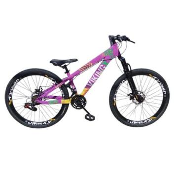 Imagem de Bicicleta Aro 26 Vikingx Tuff 25 Pneu 21 Velocidades Slk Balão Preto F