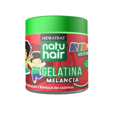 Imagem de Gelatina Kids Melancia Vegano Natuhair 500g Super Modeladora Antifrizz
