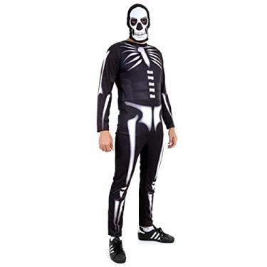 Imagem de Fantasia Fortnite Caveira Skull Trooper Adulta (G 46-48)
