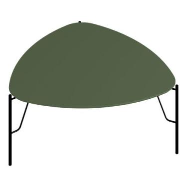 Imagem de Mesa de Centro Para Sala de Estar Alta Pés Industrial Preto Alef I03 M