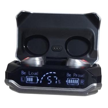 Imagem de Fone de Ouvido Bluetooth TWS 5.3 M41 Sem Fio Toque Inteligente Display Digital Fones Estéreo Com Luz Cor Sucção Magnética