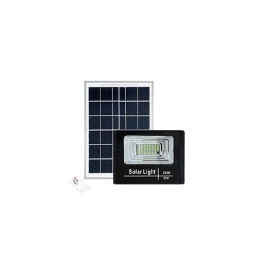 Imagem de Refletor solar LED de 25W com painel e controle remoto - Lightbek Offi