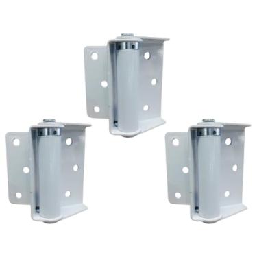 Imagem de Kit Dobradiça Para Porta Corta Fogo Branca Com 3 Unidades