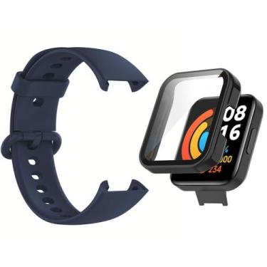 Imagem de Kit Pulseira + Full Case para Mi Watch 2 Lite - Estilo no Pulso, Azul 