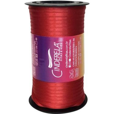 Imagem de Fita de Cetim 04MM 100M Vermelho Paixão - Cinderela