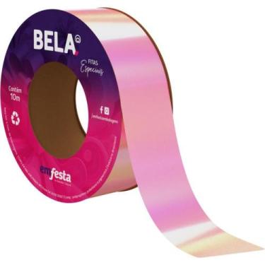 Imagem de Fita Nacarada 15MMX10M Rosa Bebe Pacote com 10 - Emfesta