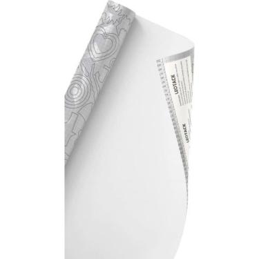 Imagem de Papel de Parede Plástico Adesivo 45CMX10M Color Branco Fosco - Leonora