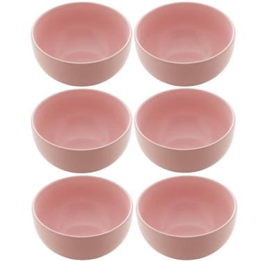 Imagem de Kit 6 Bowls de Cerâmica Cumbuca 680ml Lyor 14,5x8,5cm Tigela Sopa Sobr
