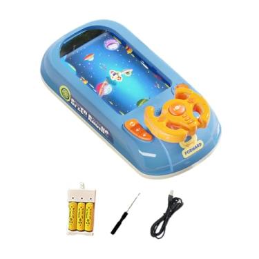 Imagem de TTETTZ Simulação de Condução Brinquedos de Volante, Brinquedo Musical de Volante, Presente de Aniversário, Brinquedo Musical de Volante para Crianças, Azul