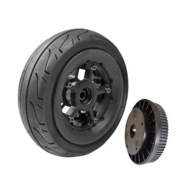 Imagem de rockible Cubo de Roda para Scooter, Componentes de Substituição, Amortecimento para Adultos, Montagem Direta, Roda traseira preta