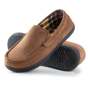 Imagem de Mocassim masculino RockDove forrado de flanela com espuma de memória, Coffee, 12