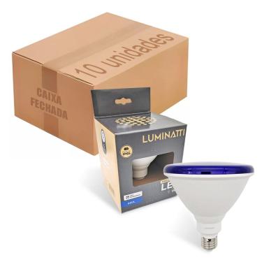 Imagem de 10x Lâmpada Azul Par38 Led 15w Piscina Prova D`água IP66
