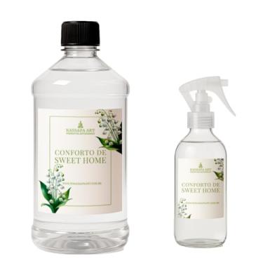 Imagem de Kit Aromatizador De Ambientes 200 ml + Refil De 1 L - Inspiração Grandes Marcas (Sweet Home)