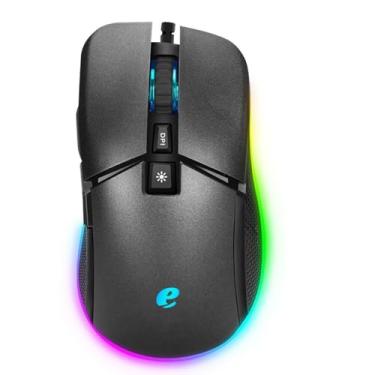 Imagem de Mouse Óptico USB com Fio Preto – Ergonômico, Ambidestro, Alta Precisão, 6 Botões, Ideal para Escritório e Home Office