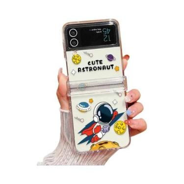 Imagem de Capa Transparente De Astronauta Para Samsung Galaxy Z Flip 7 FE 6 5 4,